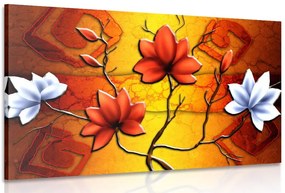 Stampa su tela – Fiori in stile etnico