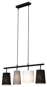 Brilo 4027-045 - Lampadario a sospensione con filo SHADES 4xE27/40W/230V