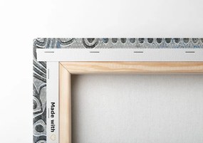 Quadro su tela – Mandala su sfondo grigio