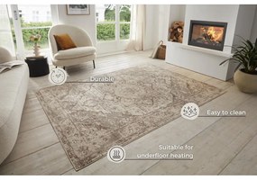 Tappeto beige/color crema 200x280 cm Terrain Designer Sand – Hanse Home