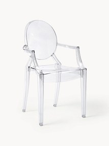 Sedia da pranzo di design con braccioli Louis Ghost