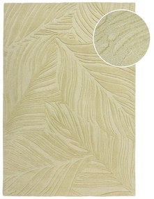 Tappeto in lana verde 200x290 cm Lino Leaf - Flair Rugs