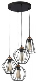 Lampadario a sospensione con filo GALAXY 4xE27/60W/230V