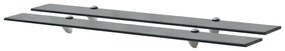 Mensole Galleggianti 2 Pz İn Vetro 90x10 Cm 8 Mm /