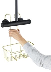 WENKO 25937100 - Cestello doccia MILO 25x36 cm acciaio inox/dorato/trasparente