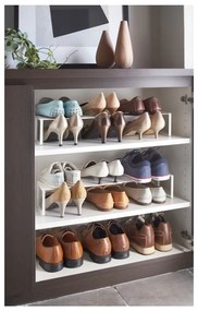 Scaffale bianco per scarpe Frame - YAMAZAKI