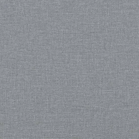 Set di divani 2 pz con cuscini grigio chiaro in tessuto