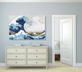 Stampa su tela – Riproduzione La grande onda di Kanagawa - Katsushika Hokusai