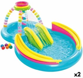 Piscina Gonfiabile per Bambini Intex Arcobaleno 374 L 295 x 109 x 191 cm (2 Unità)