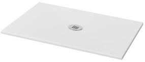 Piatto doccia in ceramica extra slim bianco L 160 x L 70 cm opaco