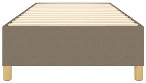 Giroletto a molle tortora 80x200 cm in tessuto