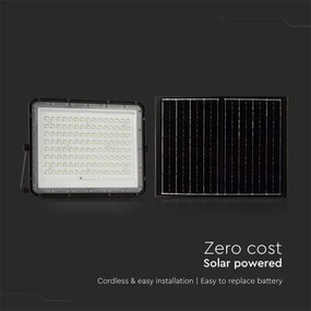LED Proiettore solare da esterno LED/20W/3,2V 6400K nero + +TC