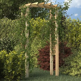 Arco A Traliccio 110x60x210 Cm İn Pino Massello Impregnato /