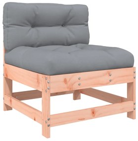 Set divani giardino 6 pz con cuscini legno massello di douglas