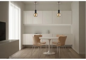 Lampadario a sospensione con filo JANTAR WOOD 1xE27/60W/230V