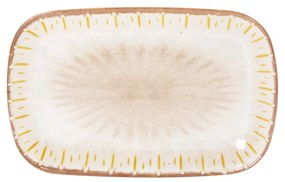 Vassoio rettangolare in melammina beige Soler