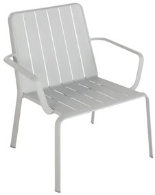 Sedia da giardino in alluminio con braccioli Idaho NATERIAL, seduta in alluminio grigio