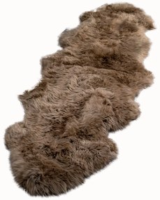 Pelle di pecora marrone Doppio, 60 x 240 cm - Native Natural