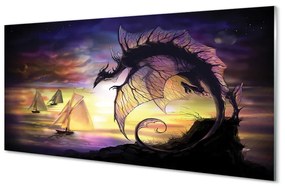 Quadro acrilico Dragon Sea Shutters 100x50 cm