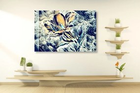Quadro su tela – Fiore artistico astratto