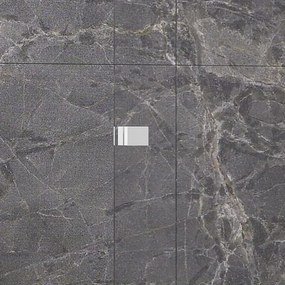 Kamalu - Parete doccia walk-in con anta scorrevole 150 cm profilo bianco | KNM4000W-B