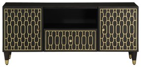 Mobile porta tv 105x33x46cm in legno massello di mango
