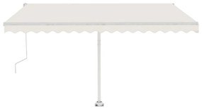 Tenda Automatica con Sensore Vento e LED 400x350 cm Crema