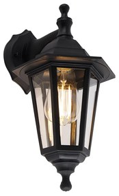 Lampada da parete per esterni intelligente nera IP44 con Wi-Fi ST64 - New Haven