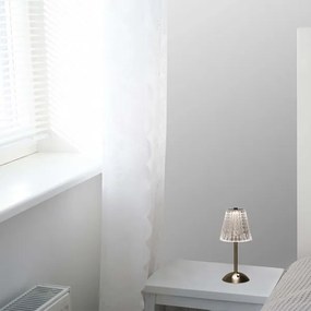 LED Lampada da tavolo ricaricabile dimmerabile LED/2,4W/5V 3000-6000K 1800 mAh cromo