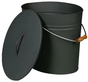 Secchio per cenere con coperchio 24 l antracite