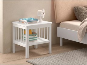 Comodino per bambini bianco in faggio massiccio Forrest – Vipack