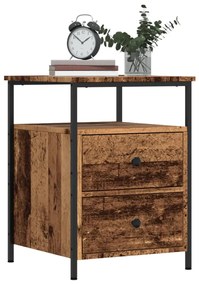 Comodini Legno Antico 2 Pz 44x45x60 Cm İn Legno Multistrato /