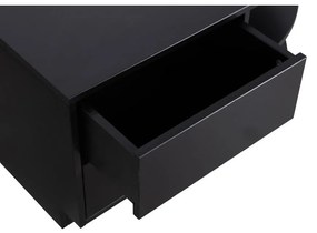 Tavolo TV modulare nero in legno di pino 78x40 cm Finca - WOOOD