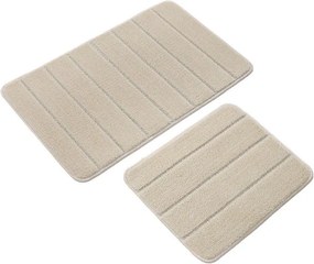 Set di tappetini per il bagno color crema 2 pz 50x80 cm Yeni Cizgli – Foutastic