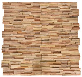 Pannelli Per Pareti 10 Pz 1,08 M² İn Legno Massello Di Teak /