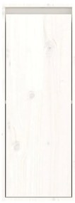 Pensile bianco 30x30x80 cm in legno massello di pino
