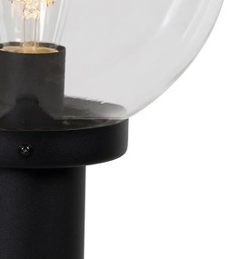 Lampioncino nero sfera trasparente 100 cm IP44 - SFERA