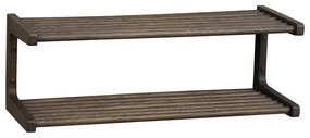 Scarpiera pensile marrone scuro in legno di quercia Inverness - Rowico