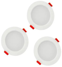 SET 3xLED Lampada da incasso per bagno MIRO LED/6W/230V IP44