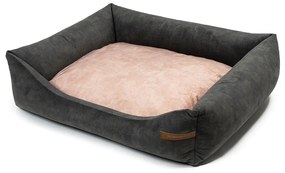 Letto per cani rosa-grigio scuro 65x75 cm SoftBED Eco M - Rexproduct