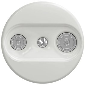 Kliklap - Presa di corrente d'epoca TV+R (continuous) senza cornice bianco