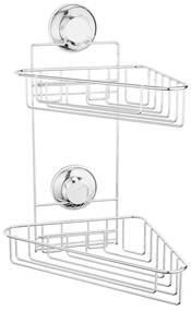 Mensola angolare autoportante in metallo per bagno in argento Bestlock Bath - Compactor