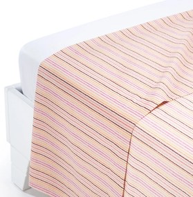 Lenzuolo Superiore in Cotone Riga Singolo Caleffi Geometrico