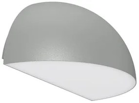 Applique Curva Monodirezionale con base E27 IP54 Grigia - Serie BRINA