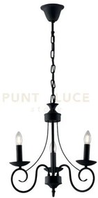 Lampadario beatrice antracite 3xe14 37x120cm i-beatrice-3