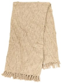 Copriletto in cotone beige per letto matrimoniale 250x260 cm Sahara - Tiseco Home Studio