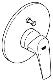 GROHE 29117000 - Miscelatore per vasca LINEARE, cromo lucido