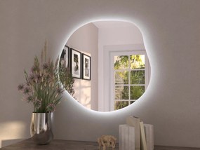 Specchio organico LED con illuminazione A34 50×48