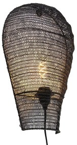Lampada da parete orientale nera 45 cm - Nidum