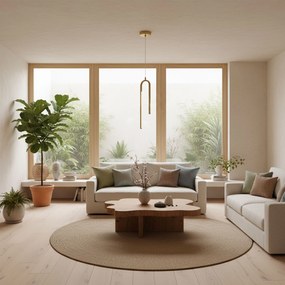 Lampada da soffitto LED APP1803-CP Brush Gold